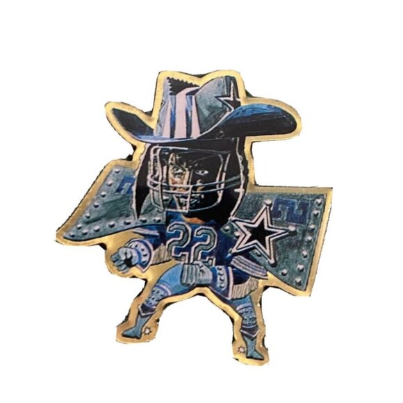 Vtg Coca Cola Monsters of the Gridiron Snapback USA Denim Green Hat Cap w Pin - Picture 6 of 14